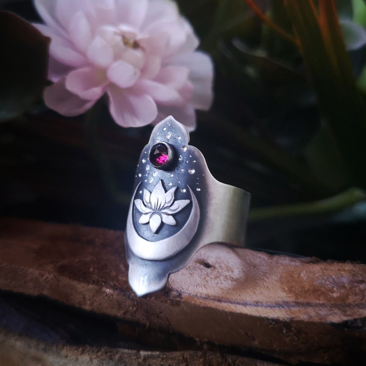 The Lotus & The Moon Ring