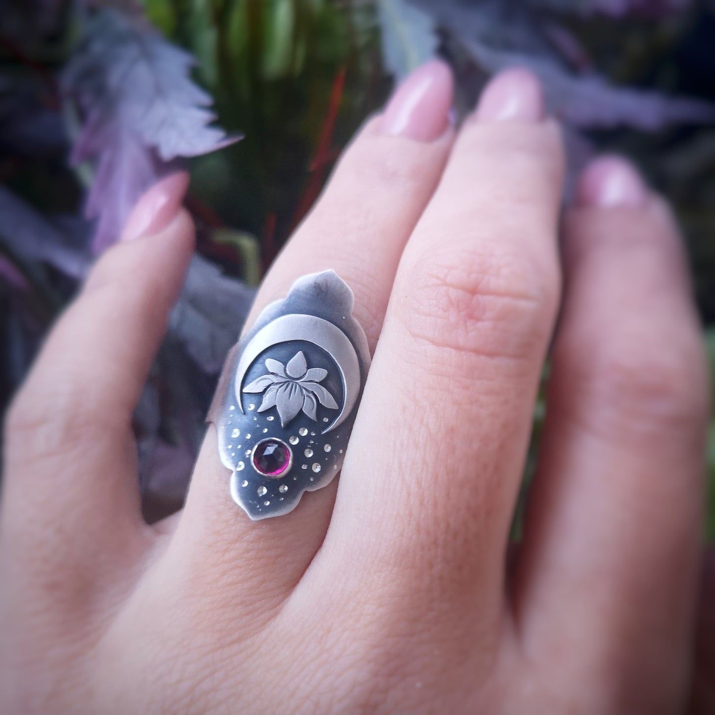 The Lotus & The Moon Ring