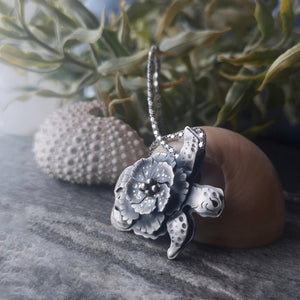 The Turtle & Hibiscus Bloom Necklace
