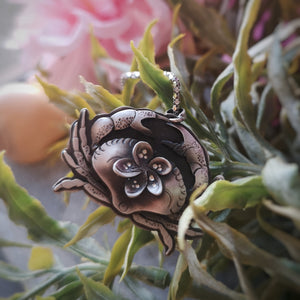 The Fragipani Crab Necklace
