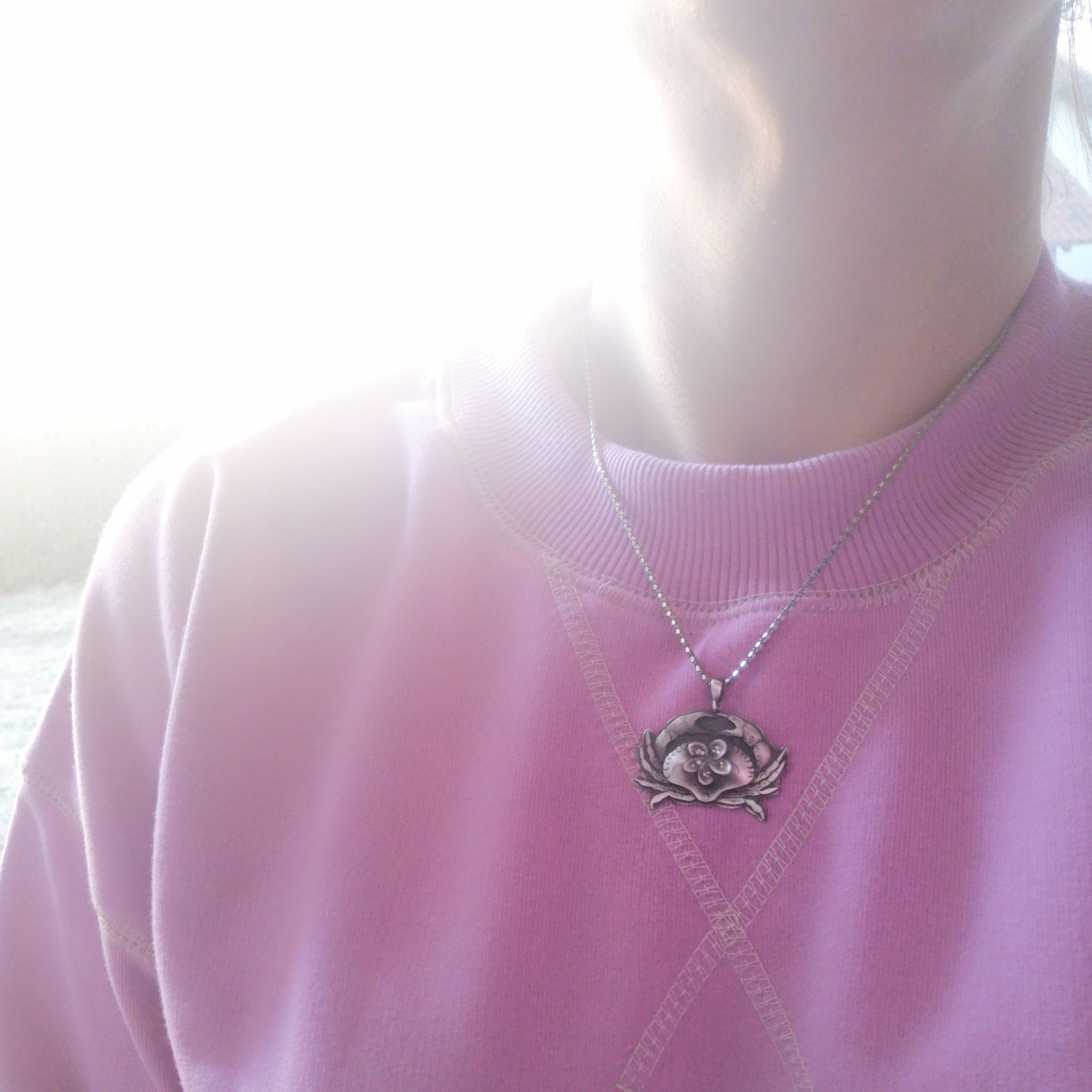 The Fragipani Crab Necklace