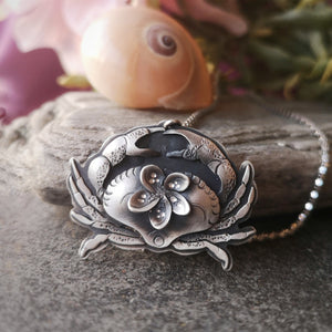 The Fragipani Crab Necklace