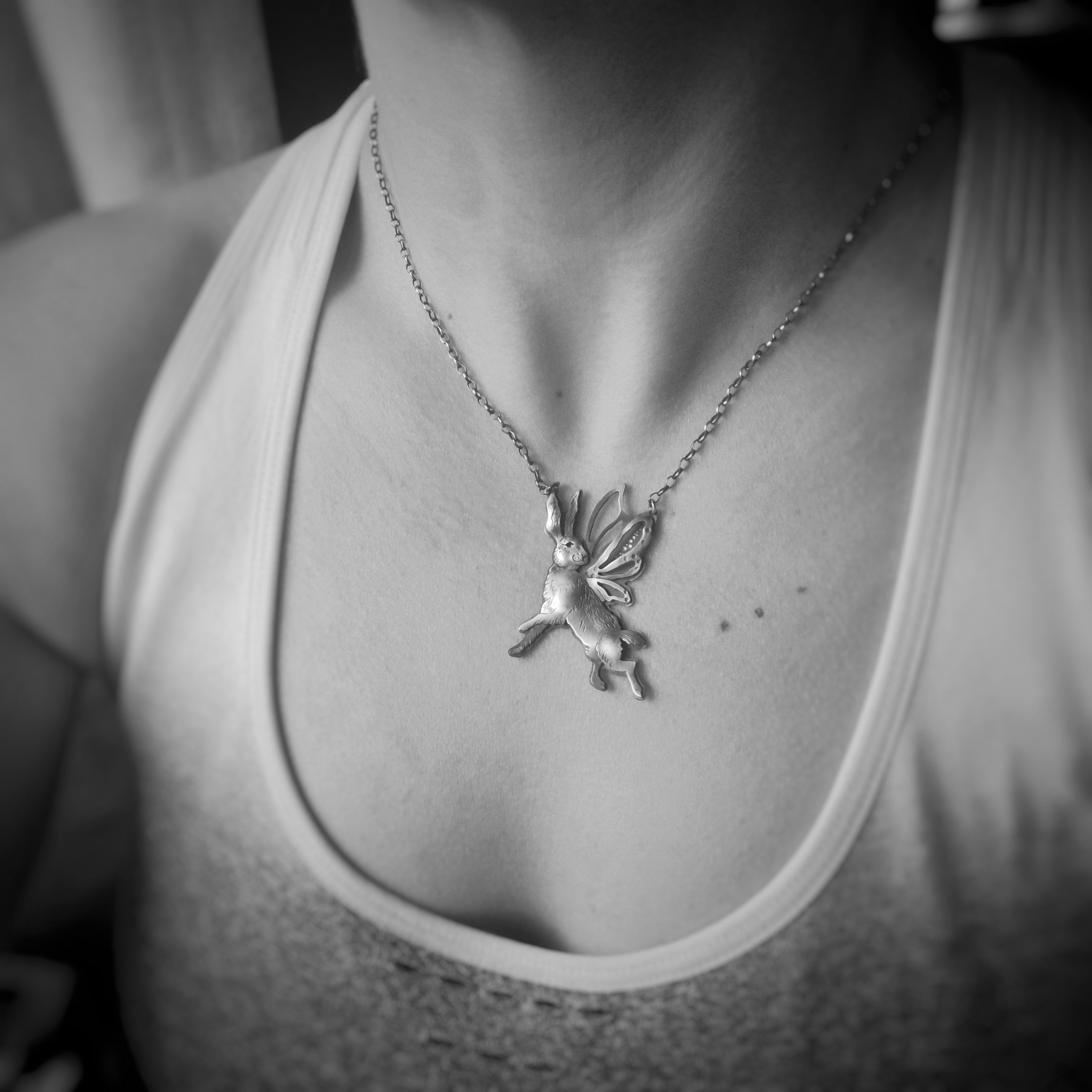 The Winged Hare Necklace
