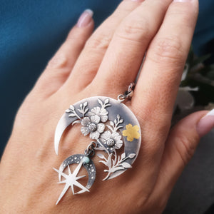 The Blooming Moon Goddess Necklace