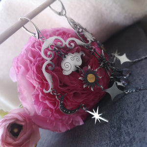 The Moon & Sun Mobile Earrings