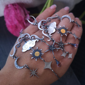 The Moon & Sun Mobile Earrings