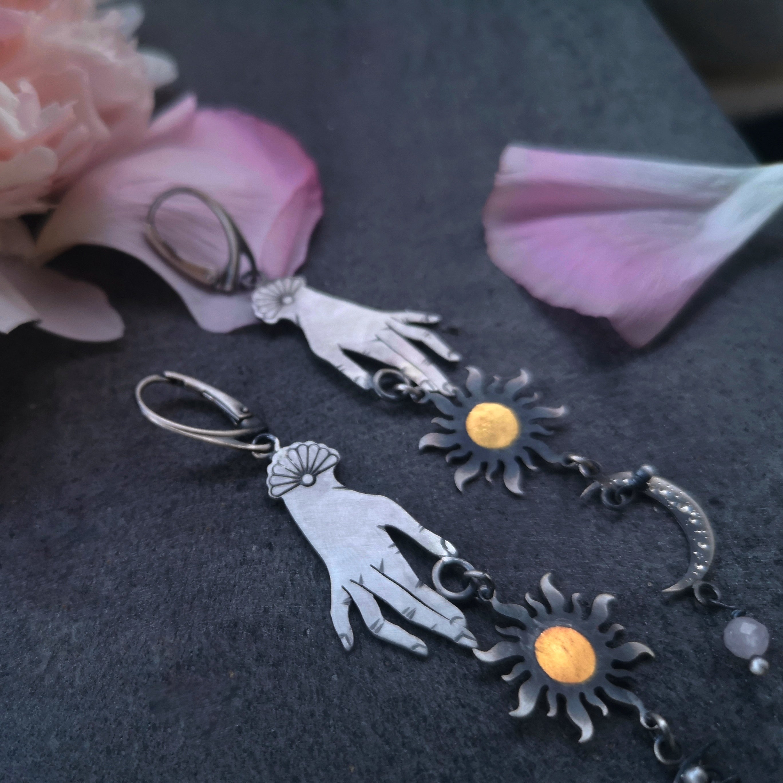 Love & Light Earrings - Rose Quartz