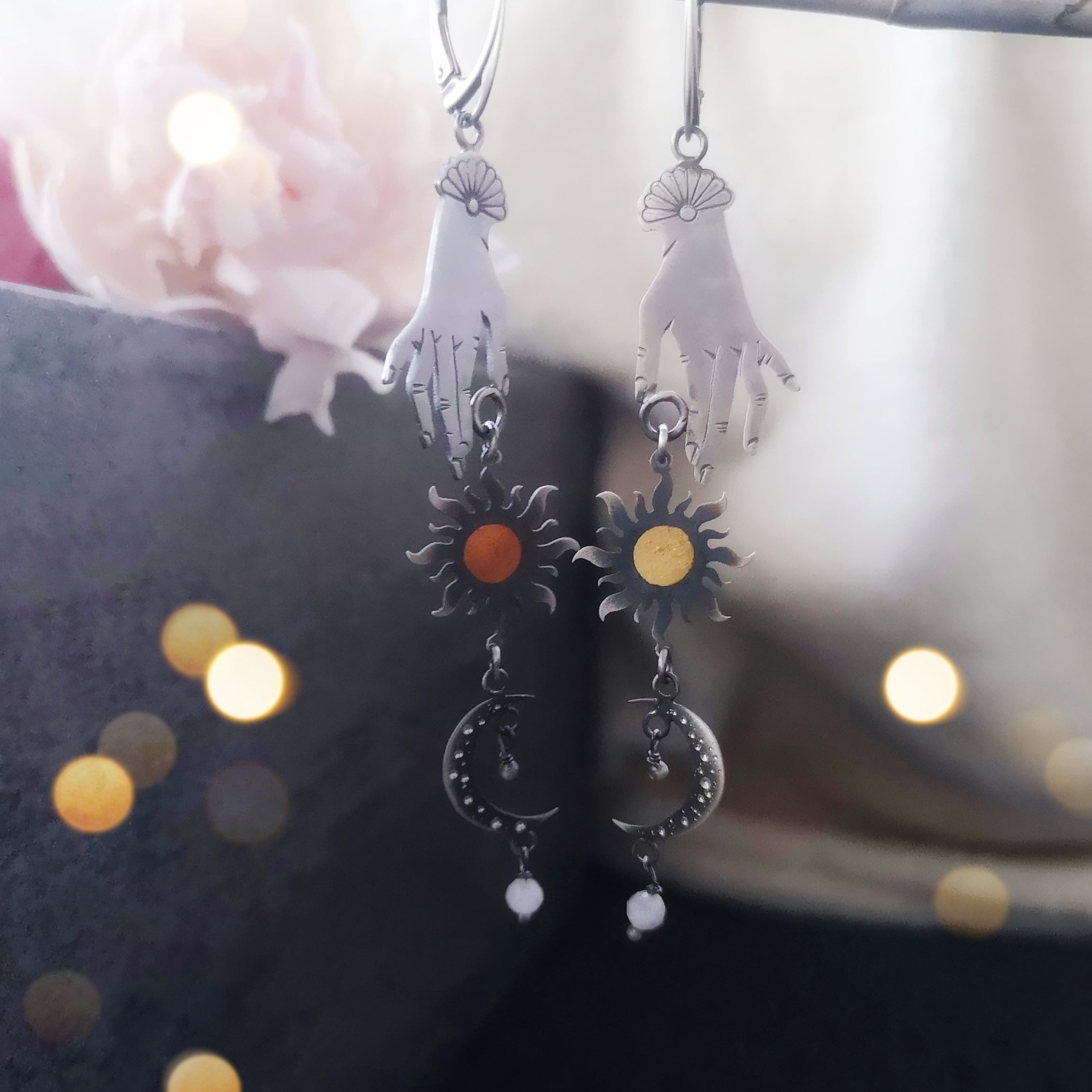 Love & Light Earrings - Rose Quartz