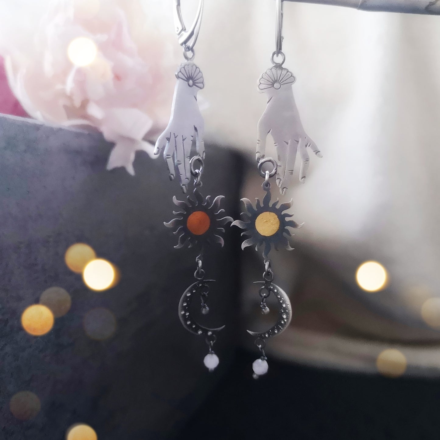 CUSTOM - Love & Light Earrings - Rose Quartz