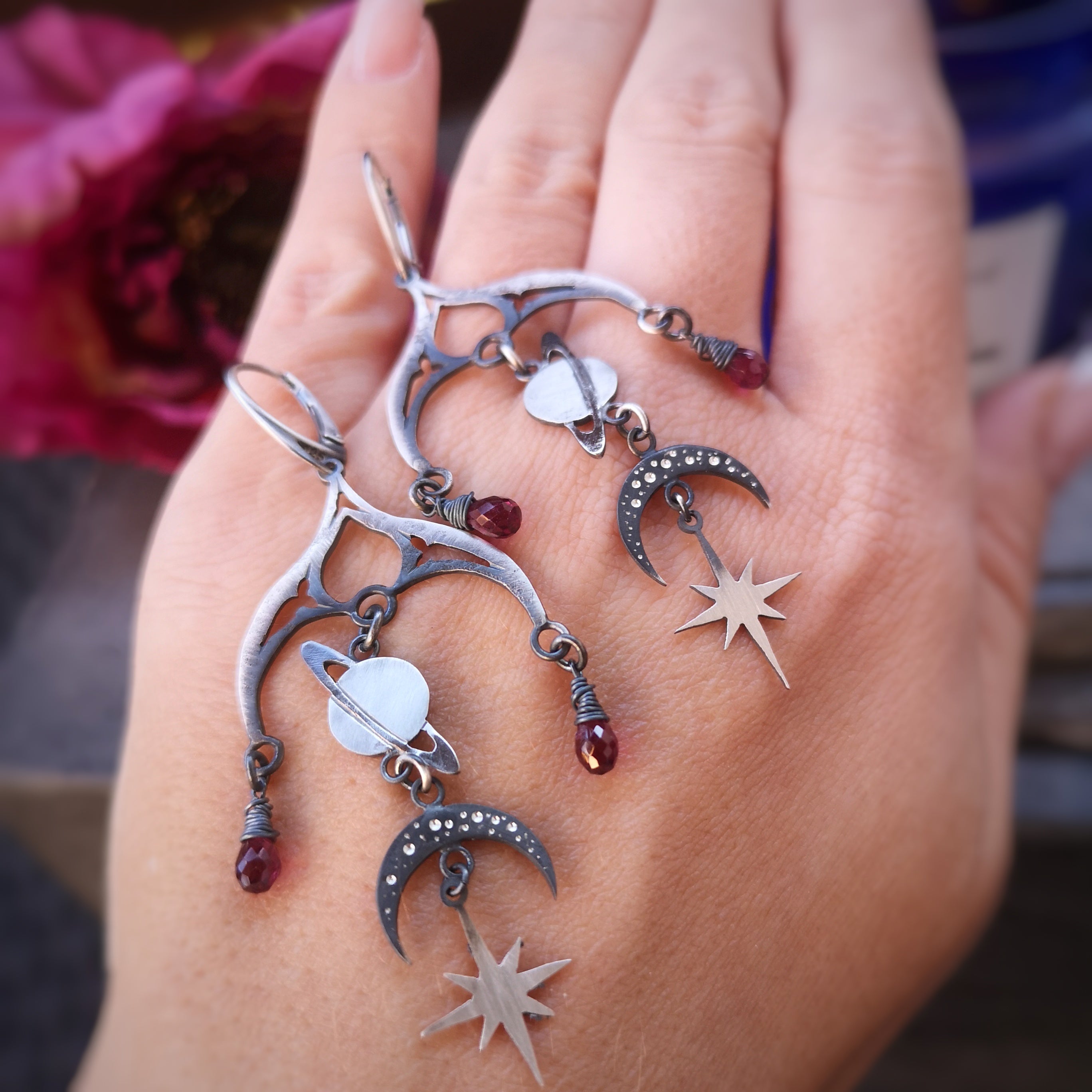 The Universe Love Mobile Earrings