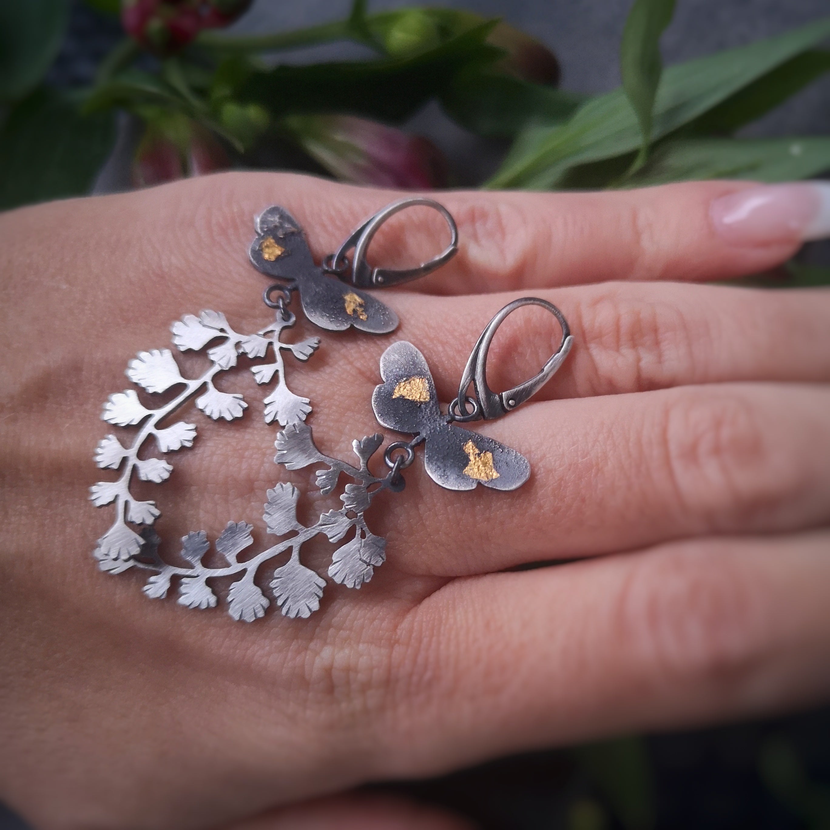 The Spring Moth Earrings