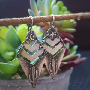 The Saguaro Cactus Mobile Earrings