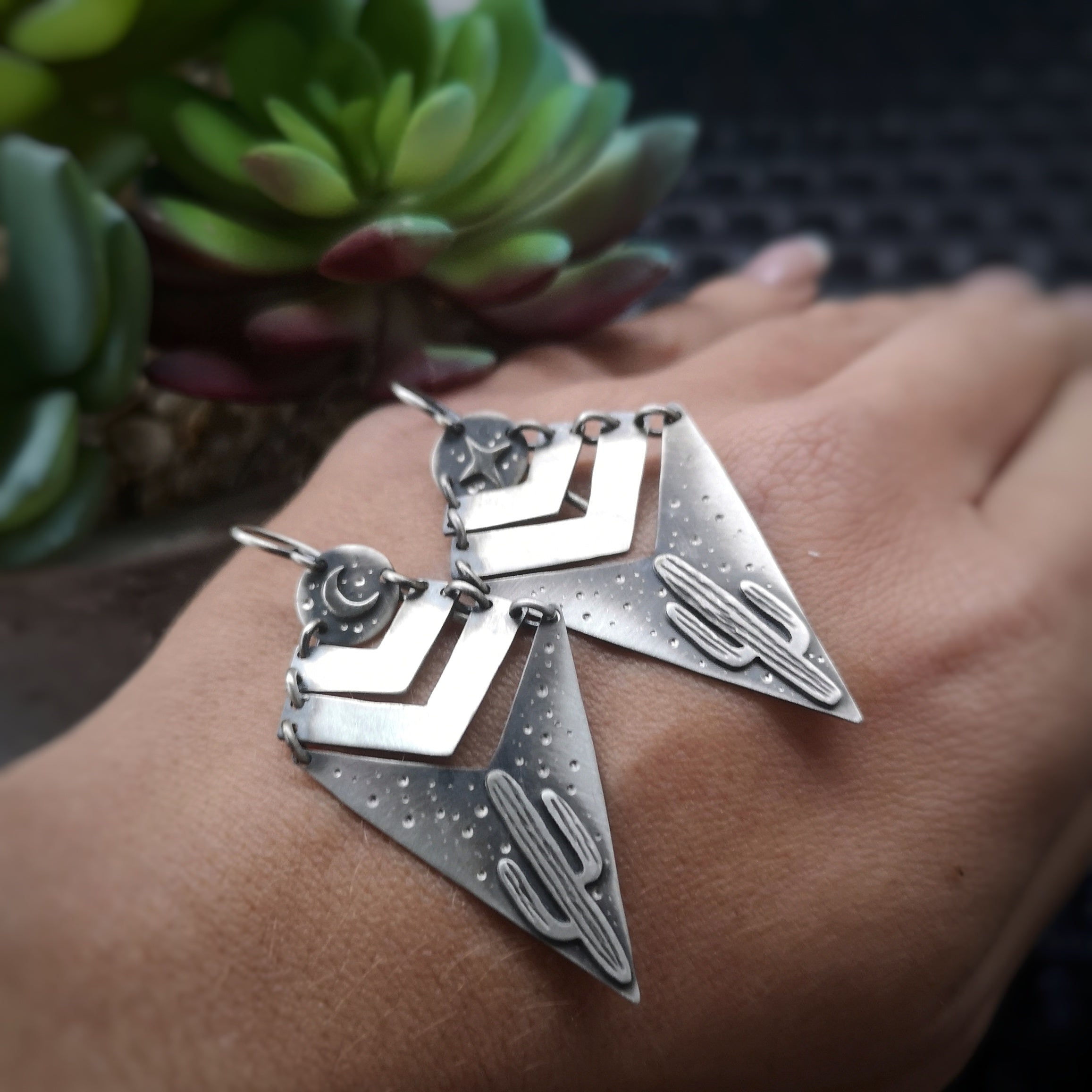 The Saguaro Cactus Mobile Earrings