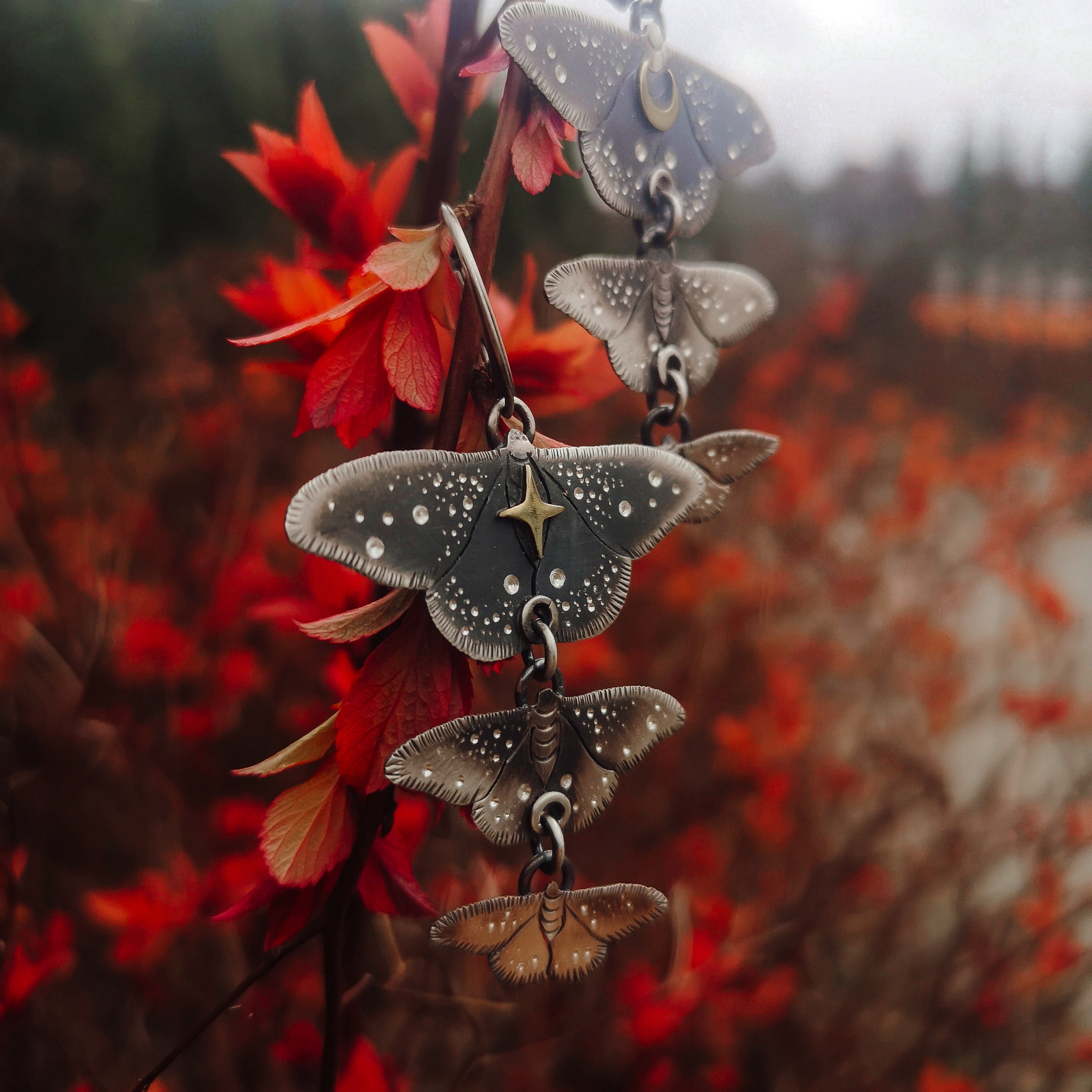 The Moth Ombre Mobile Earrings