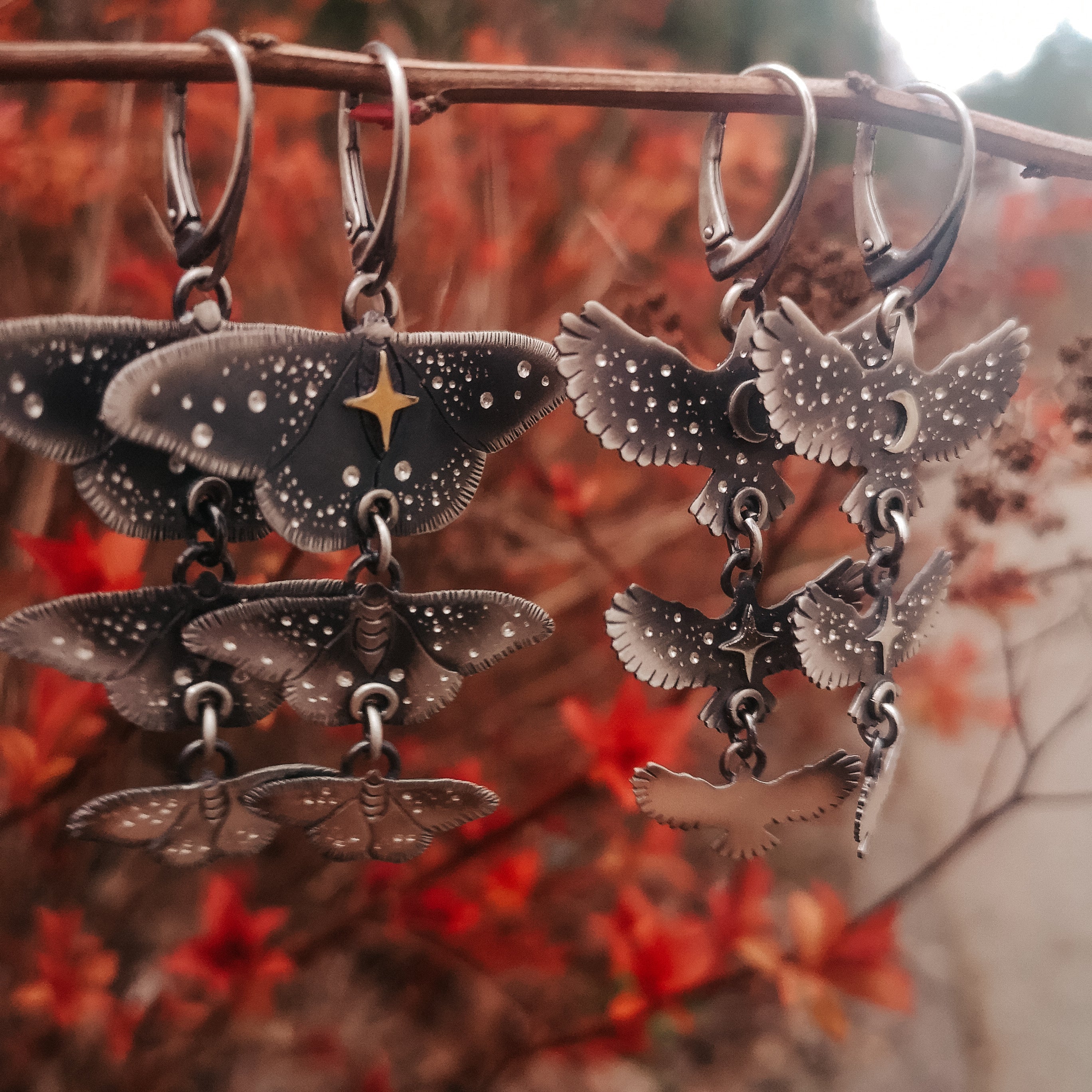 The Moth Ombre Mobile Earrings