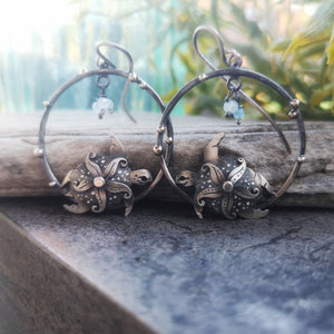 The Turtle Hoop Earrings