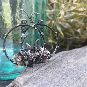 The Turtle Hoop Earrings