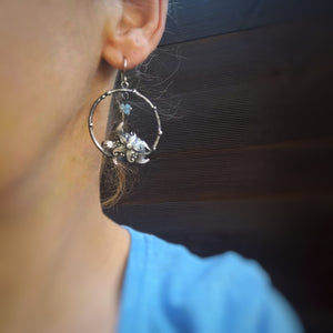 The Turtle Hoop Earrings