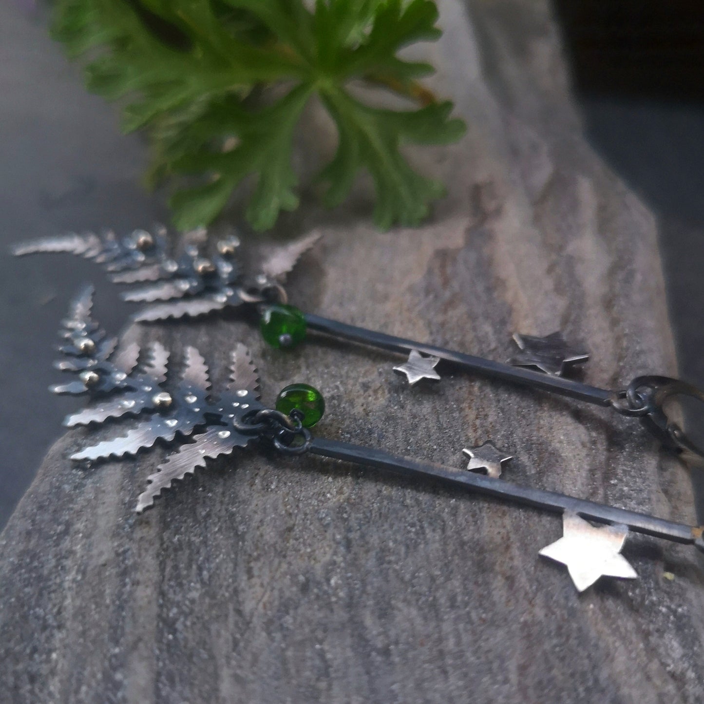 The Fern Glowing Goddess Earrings