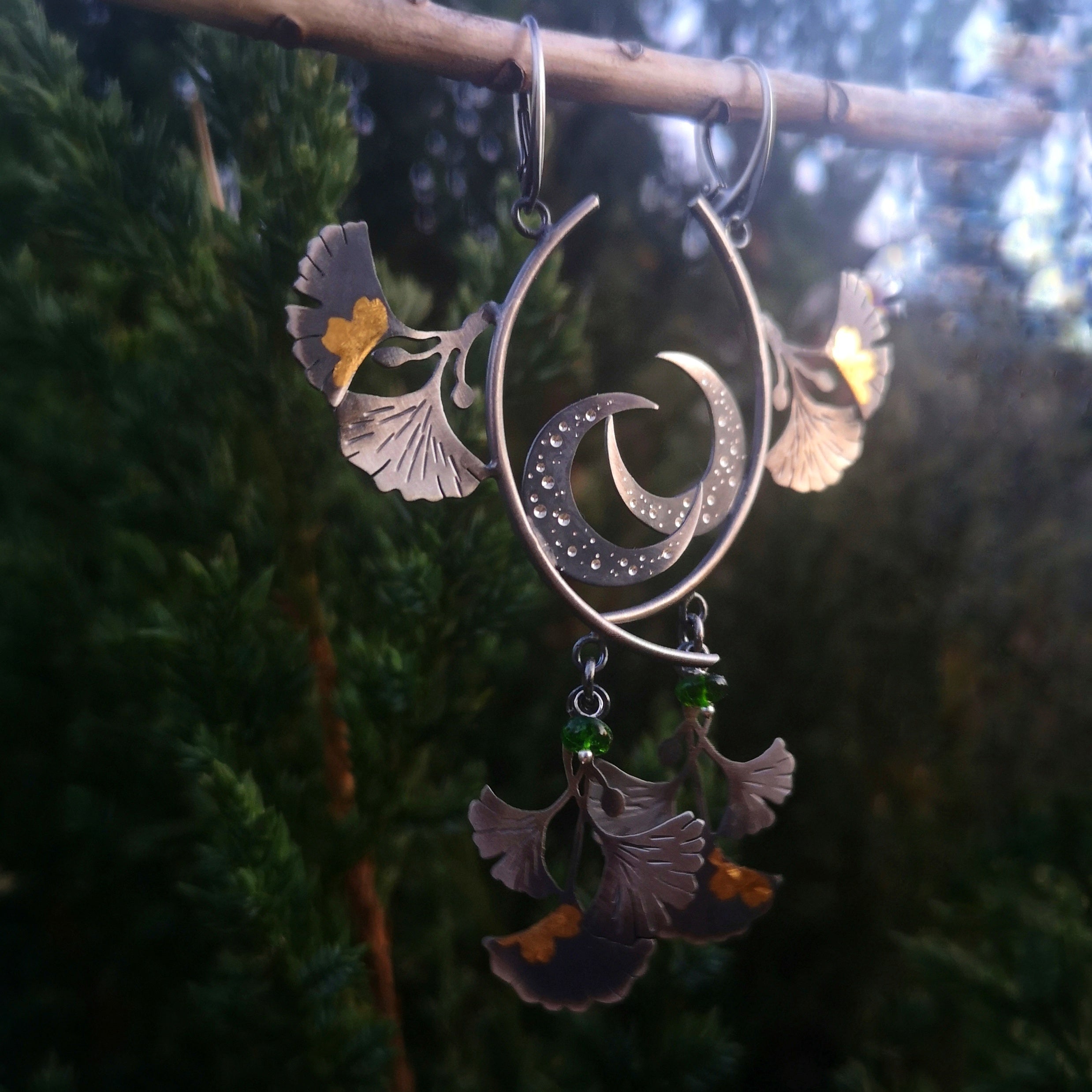 The Moon Goddess Mobile Earrings