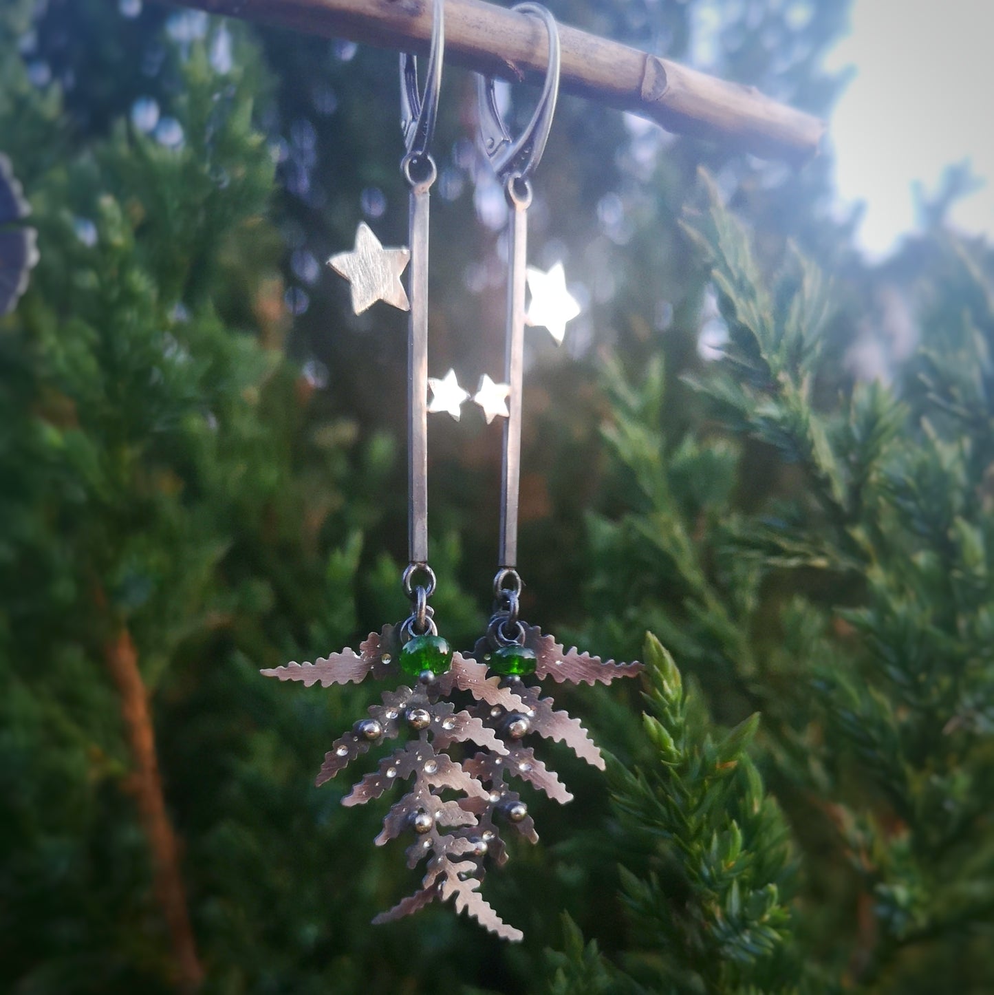 The Fern Glowing Goddess Earrings