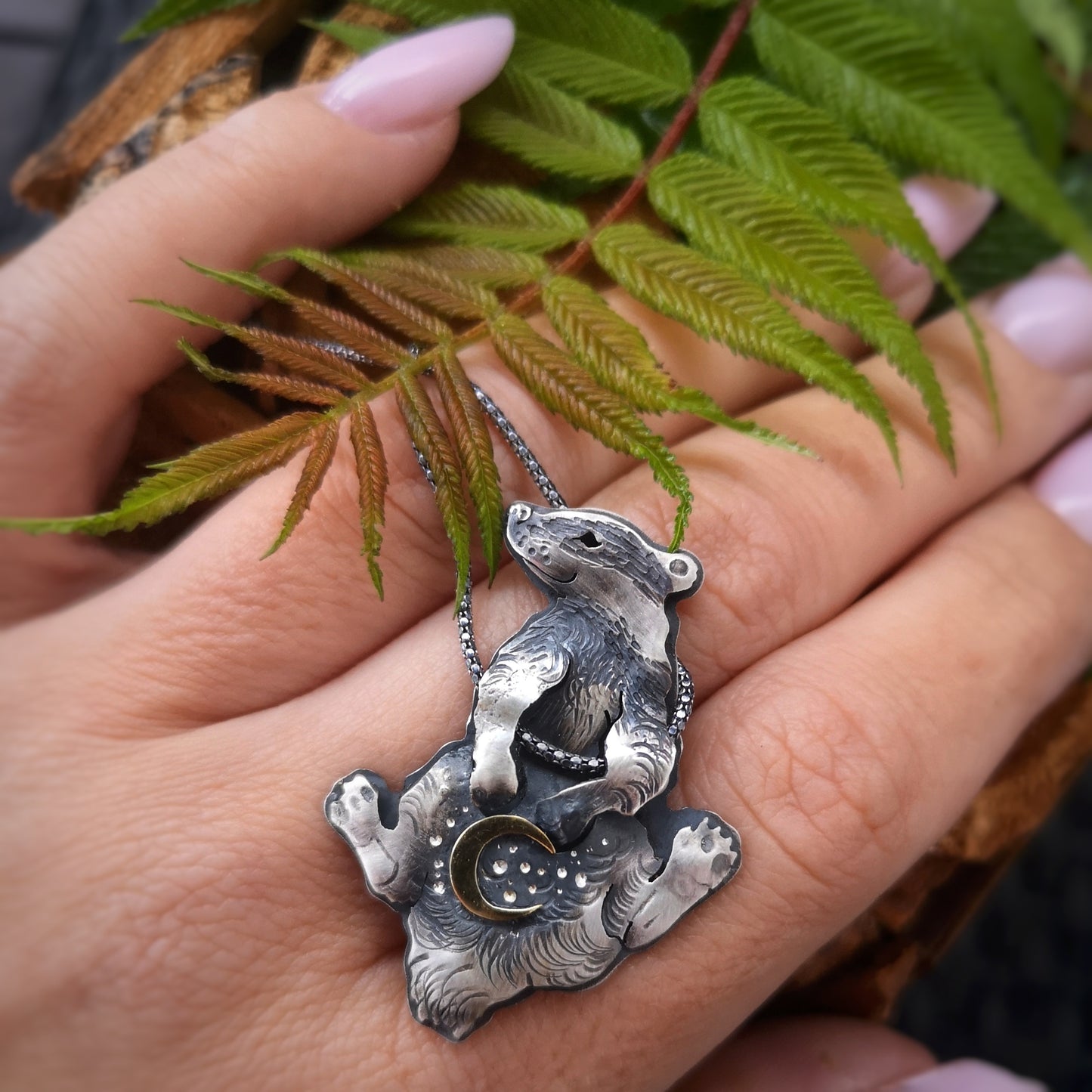 The Moon Badger Necklace