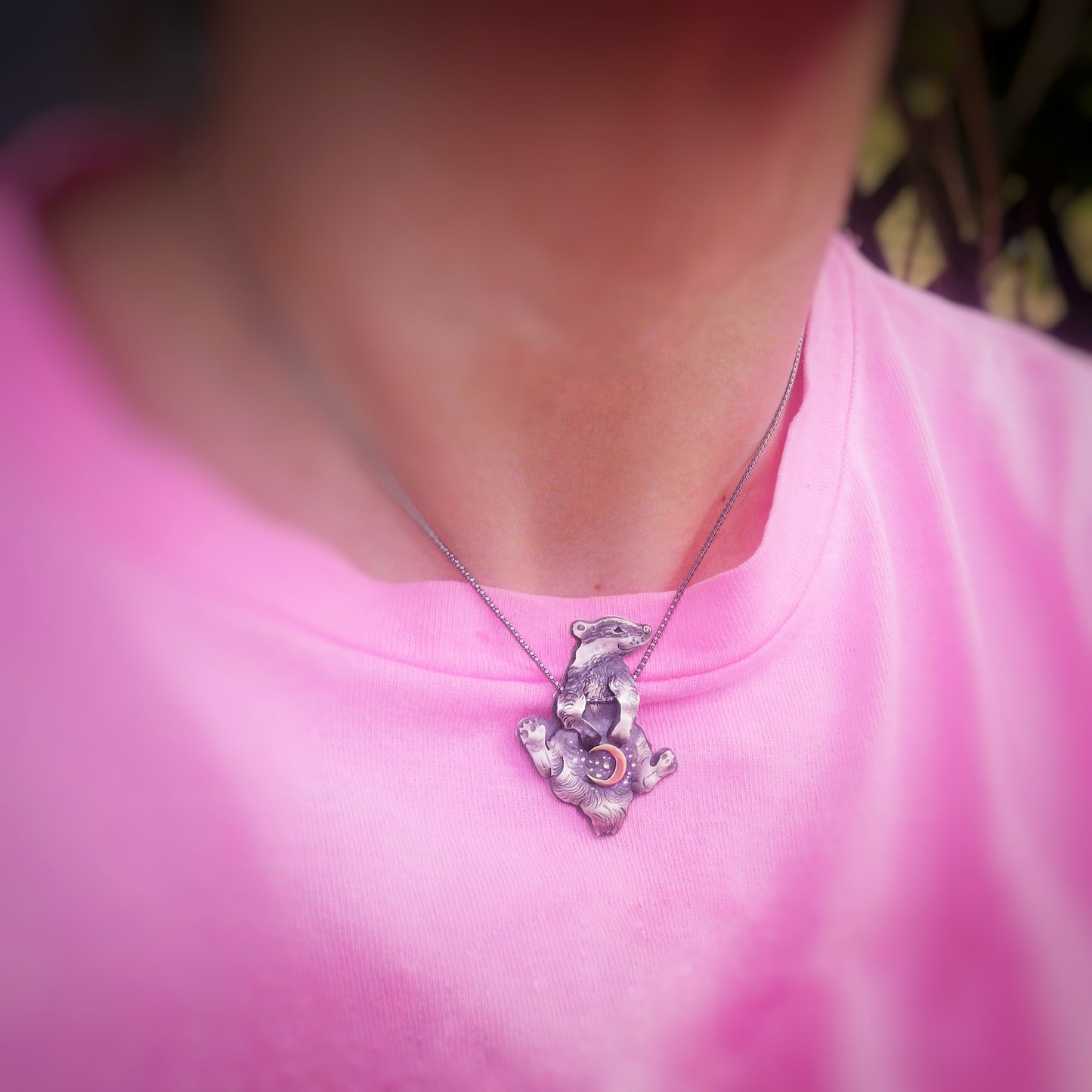 The Moon Badger Necklace