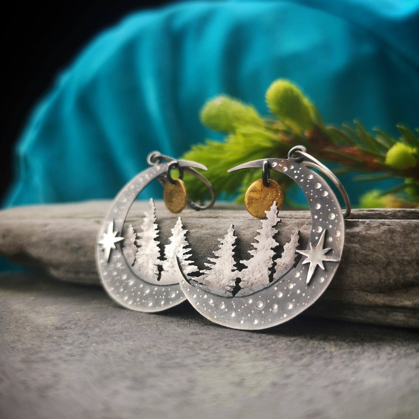 The Wild Pine Forest Earrings