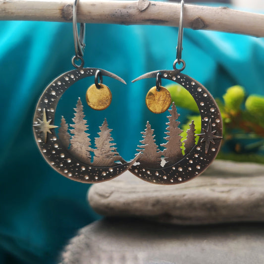 The Wild Pine Forest Earrings