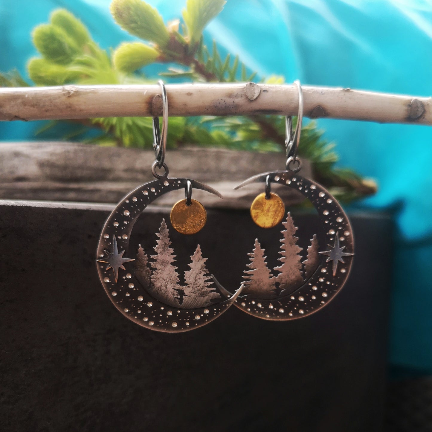 The Wild Pine Forest Earrings