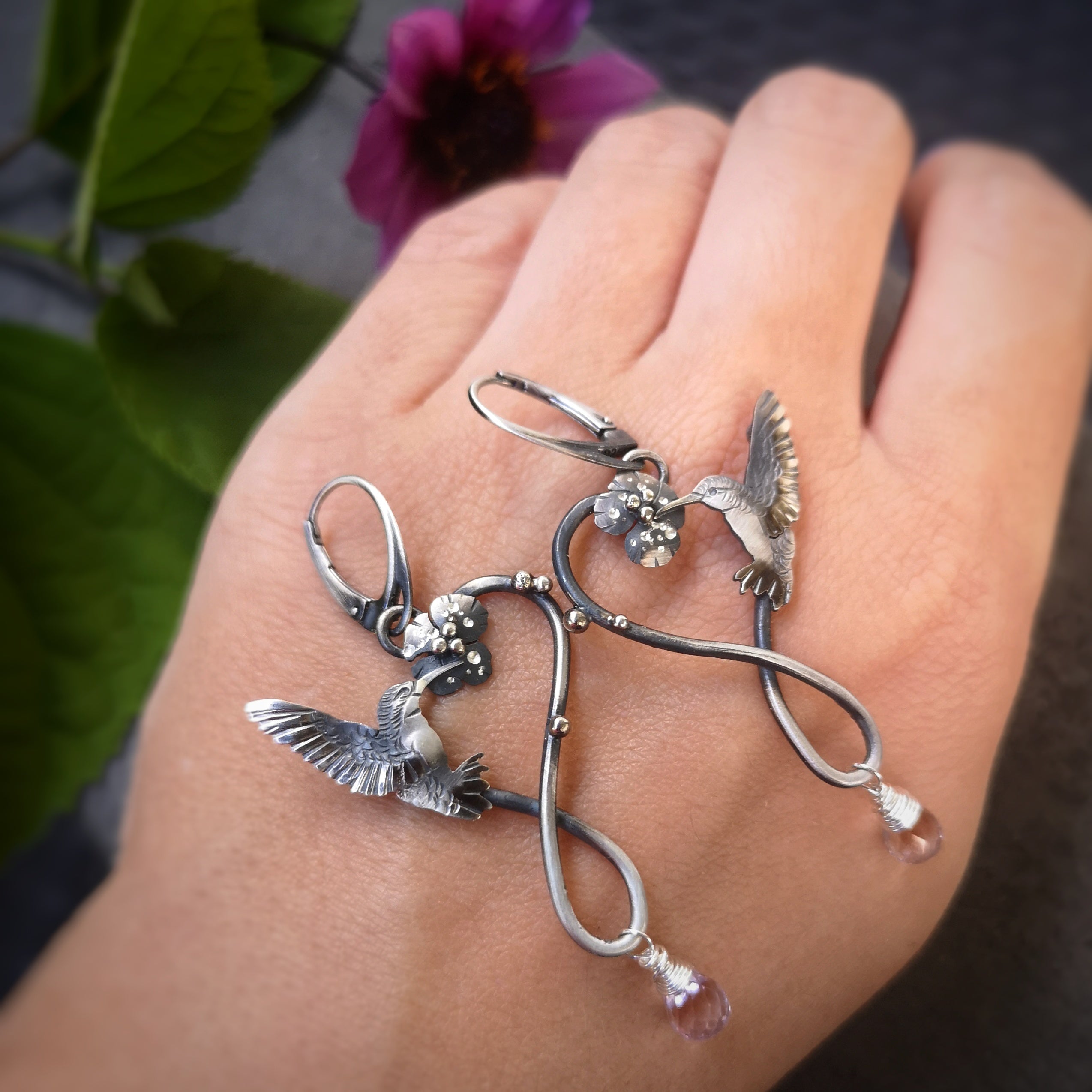 The Hummingbird Swing Earrings