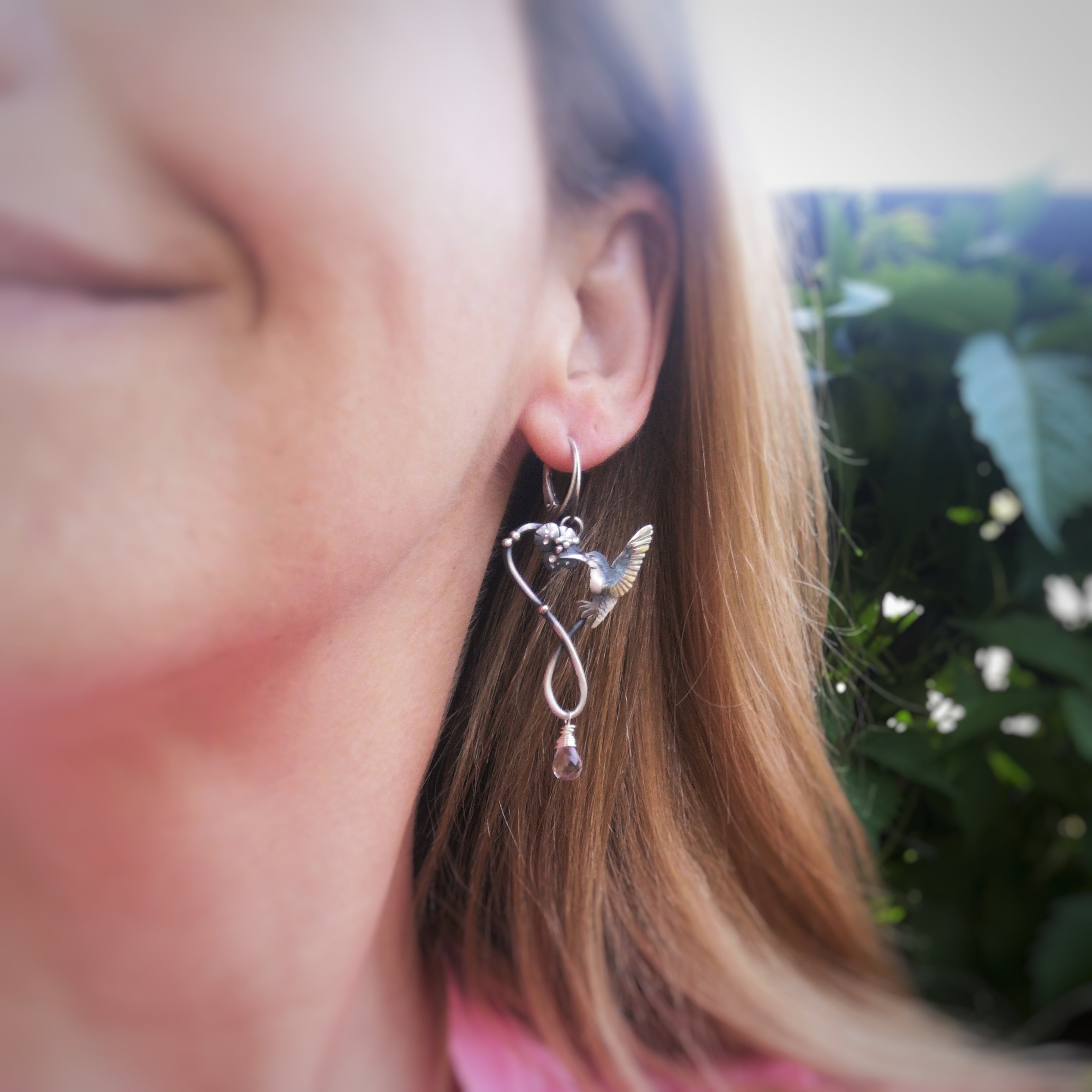 The Hummingbird Swing Earrings