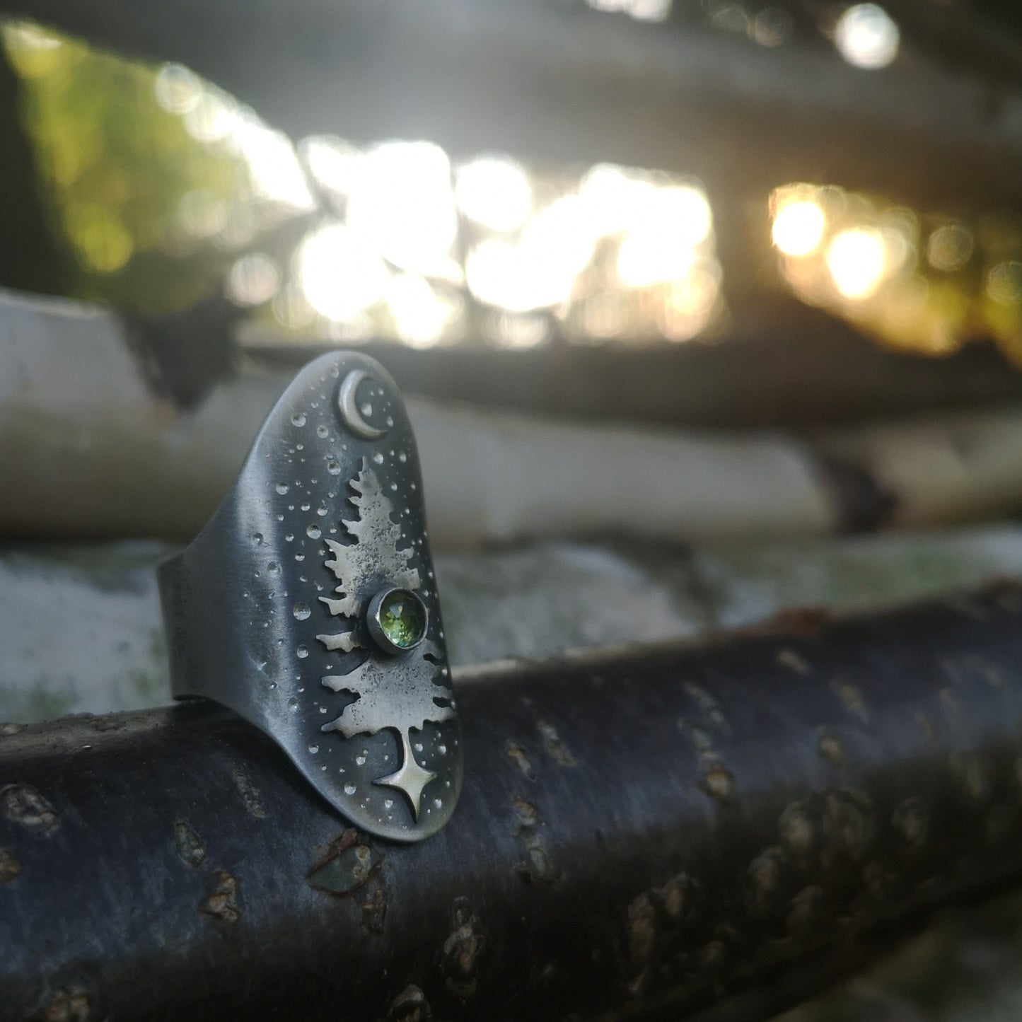 CUSTOM- The Wild Pine Saddle Ring