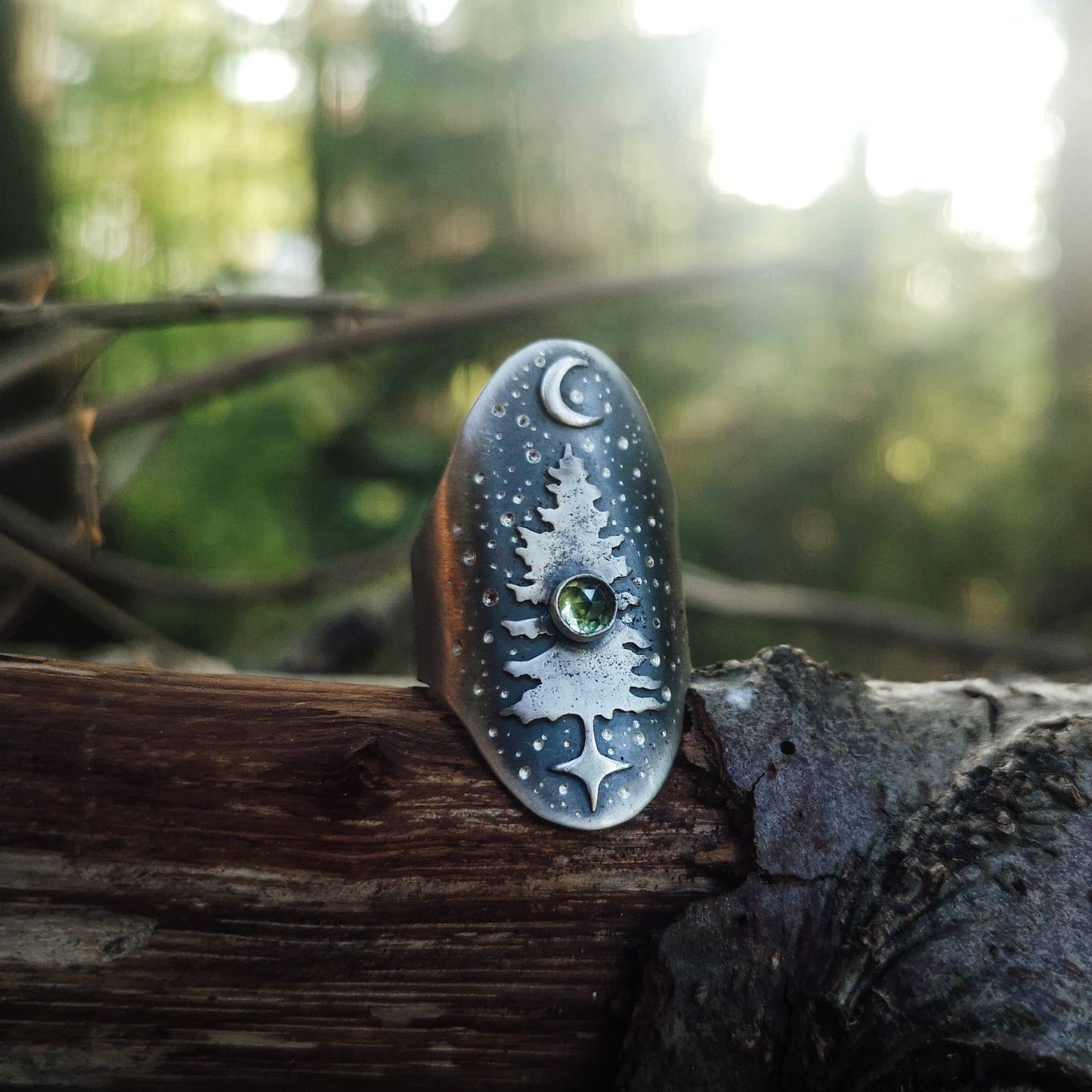 CUSTOM- The Wild Pine Saddle Ring
