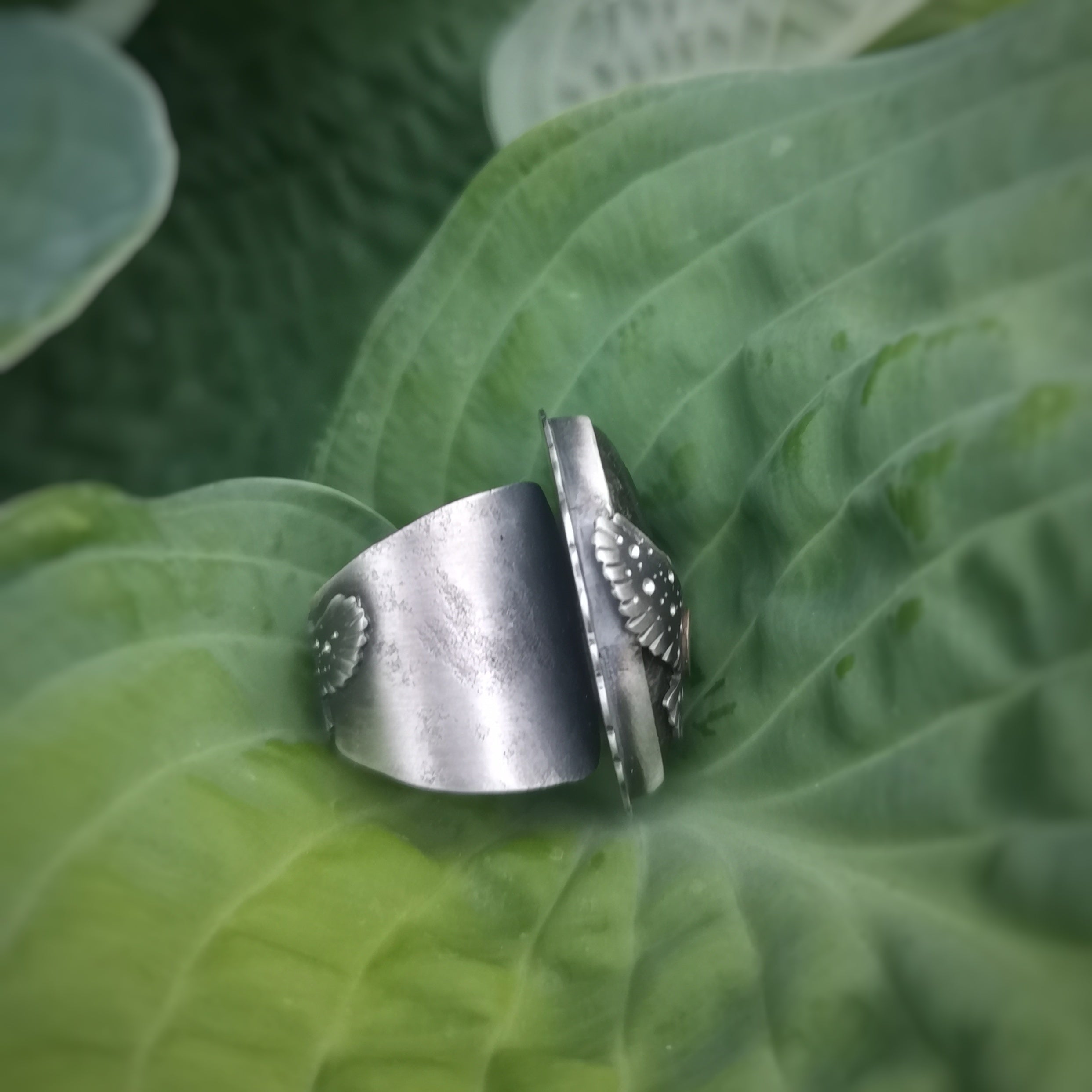 The Blue Labradorite Hawk Ring