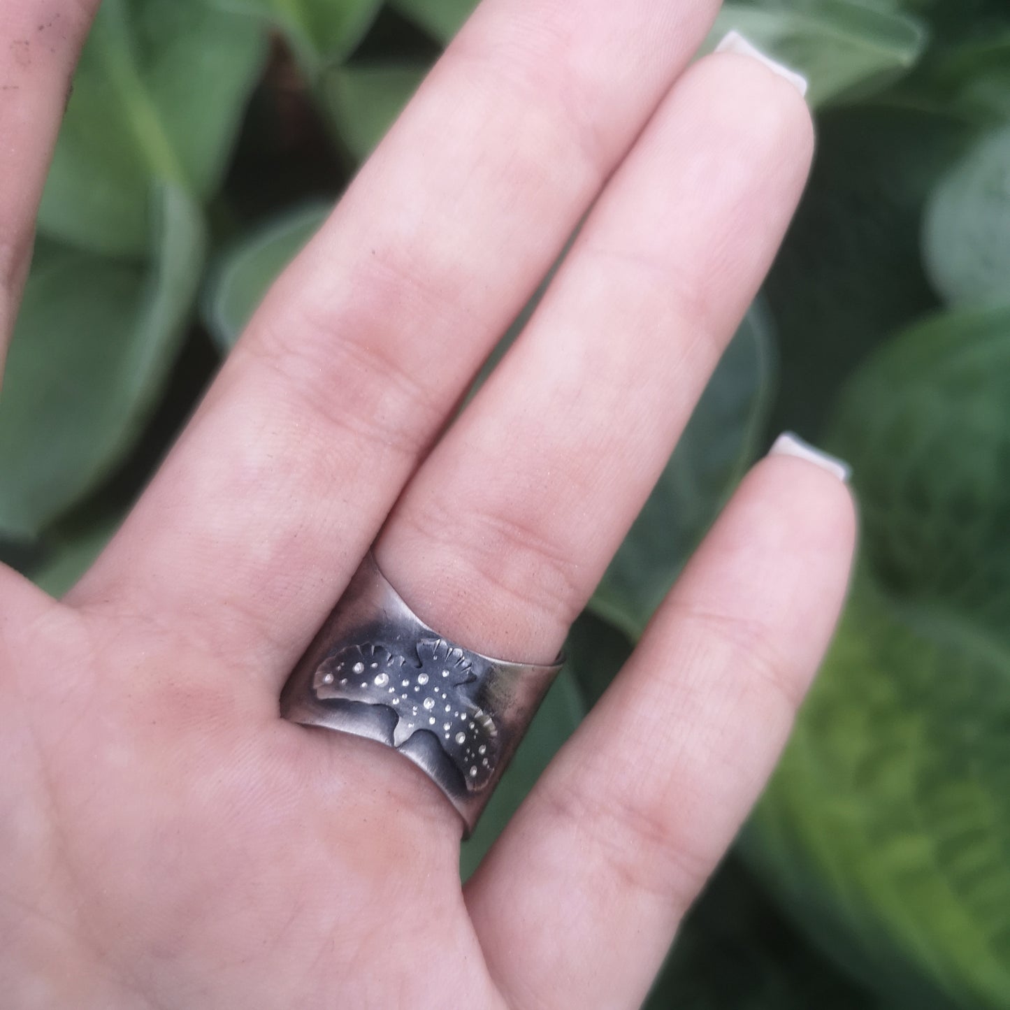 The Blue Labradorite Hawk Ring