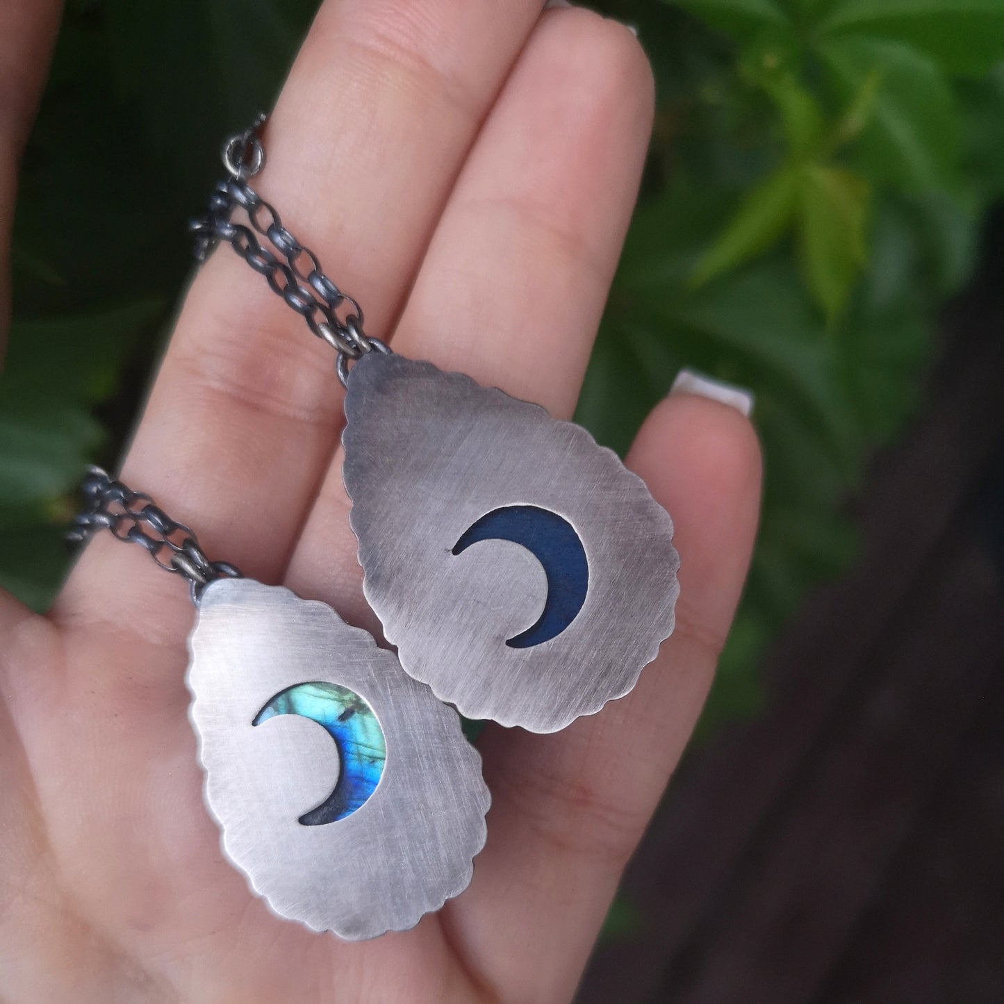 The Blue Labradorite Hawk Necklace