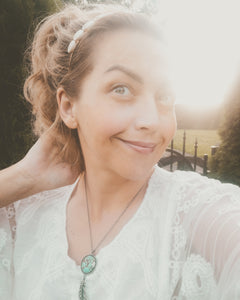 The No 8 Turquoise & Feather Necklace
