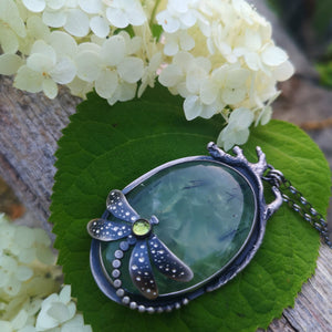 The Green Dragonfly Necklace