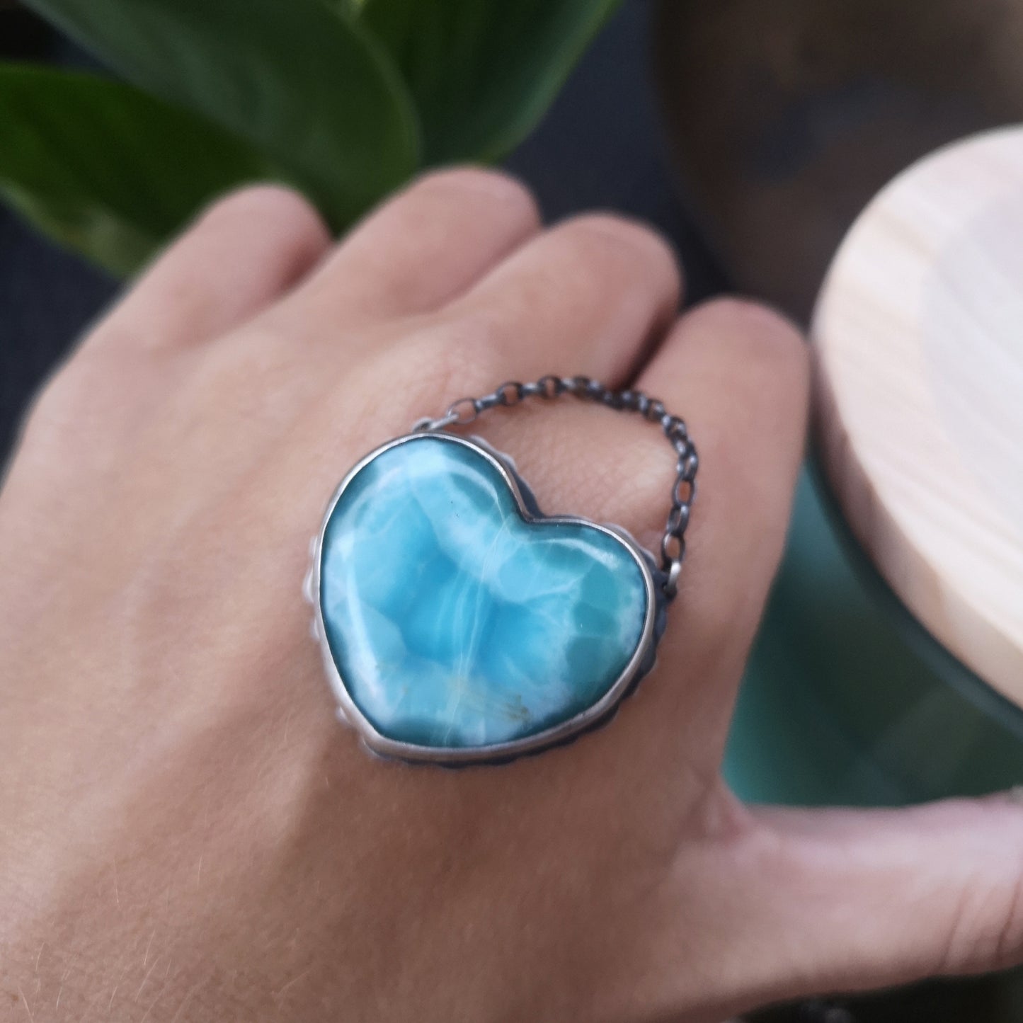 The Larimar & Dolphin Necklace No1