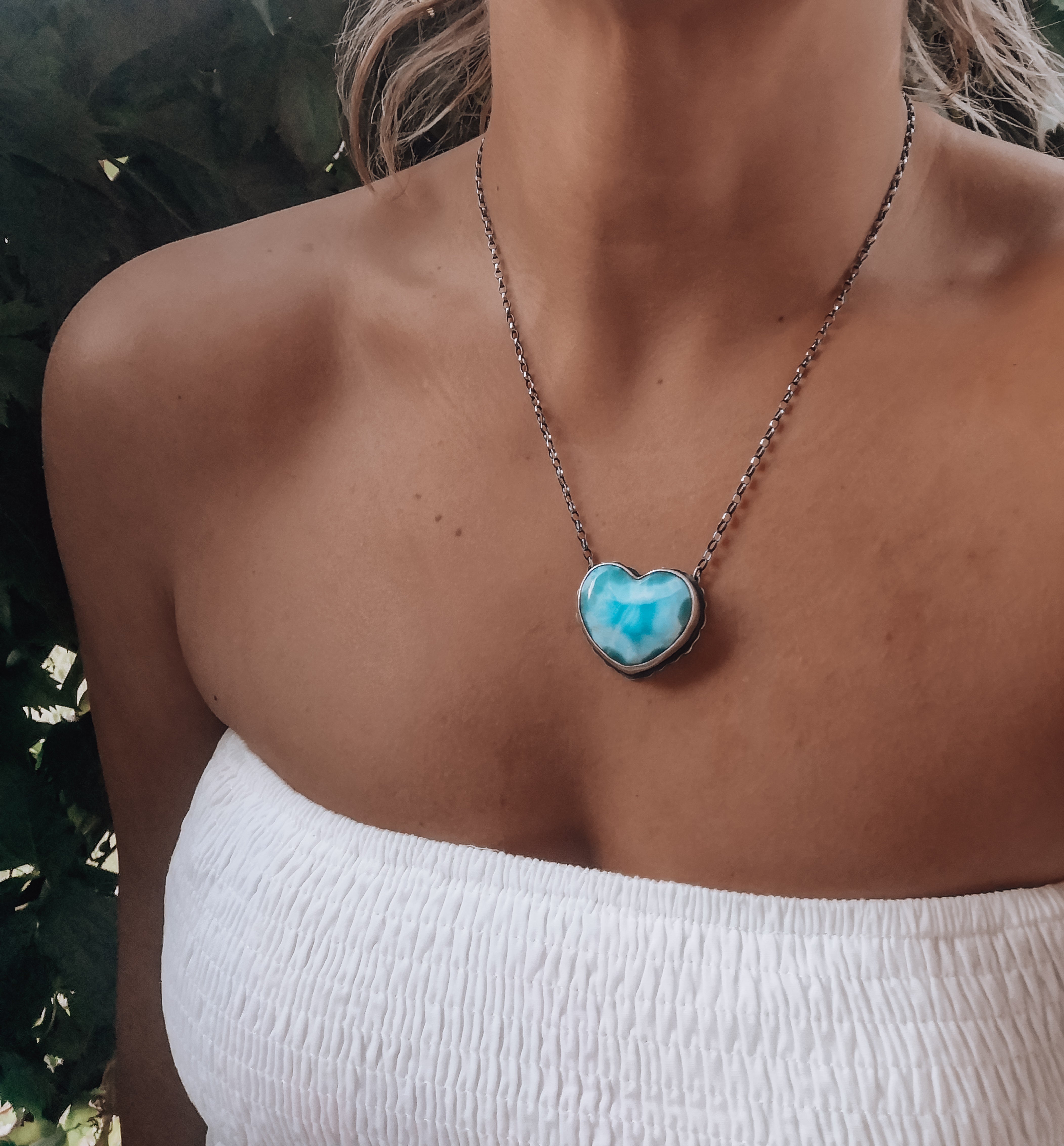 The Larimar & Dolphin Necklace No1