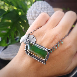 The Gingko & Chrysoprase Necklace