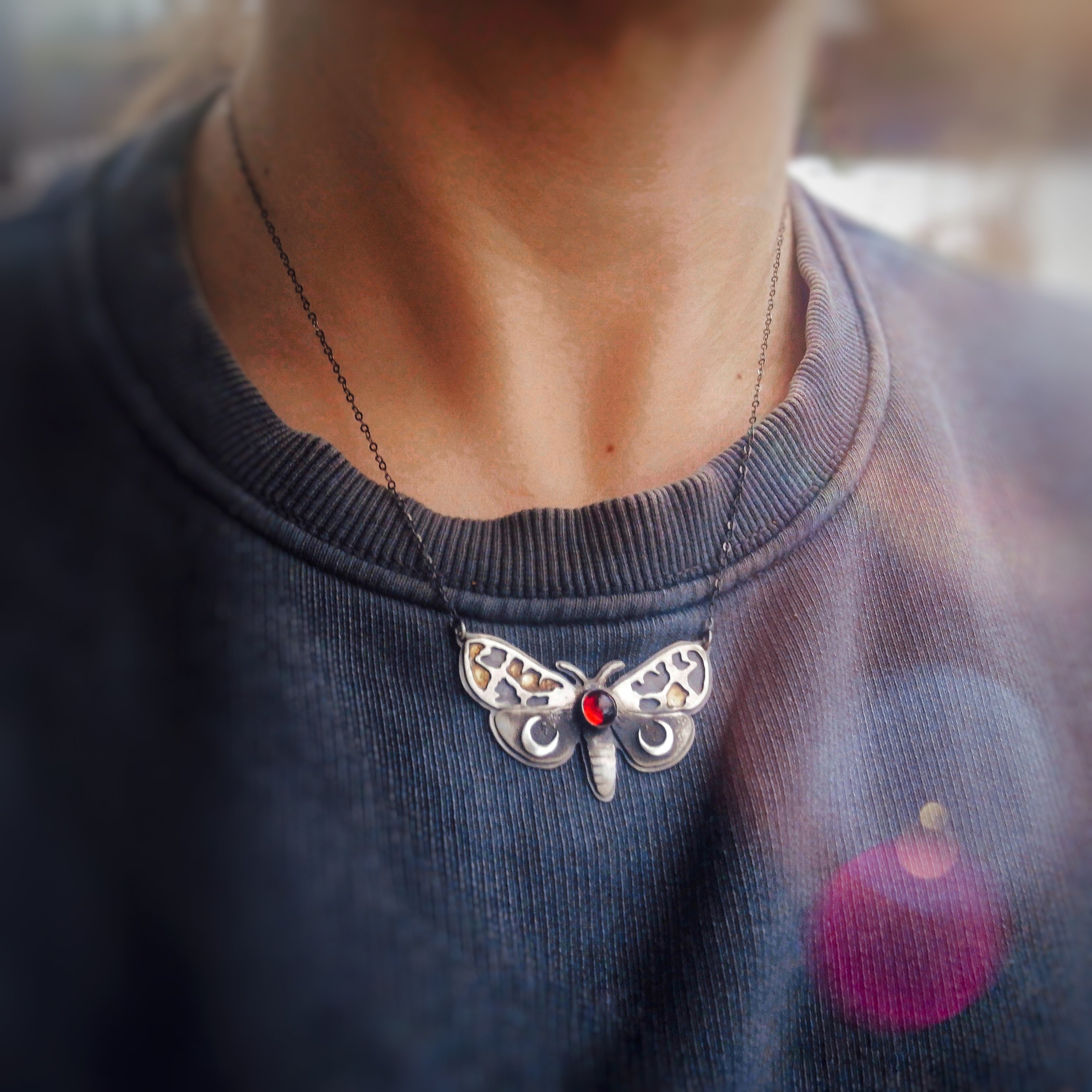 Metamorphosis Necklace - Moth Necklace