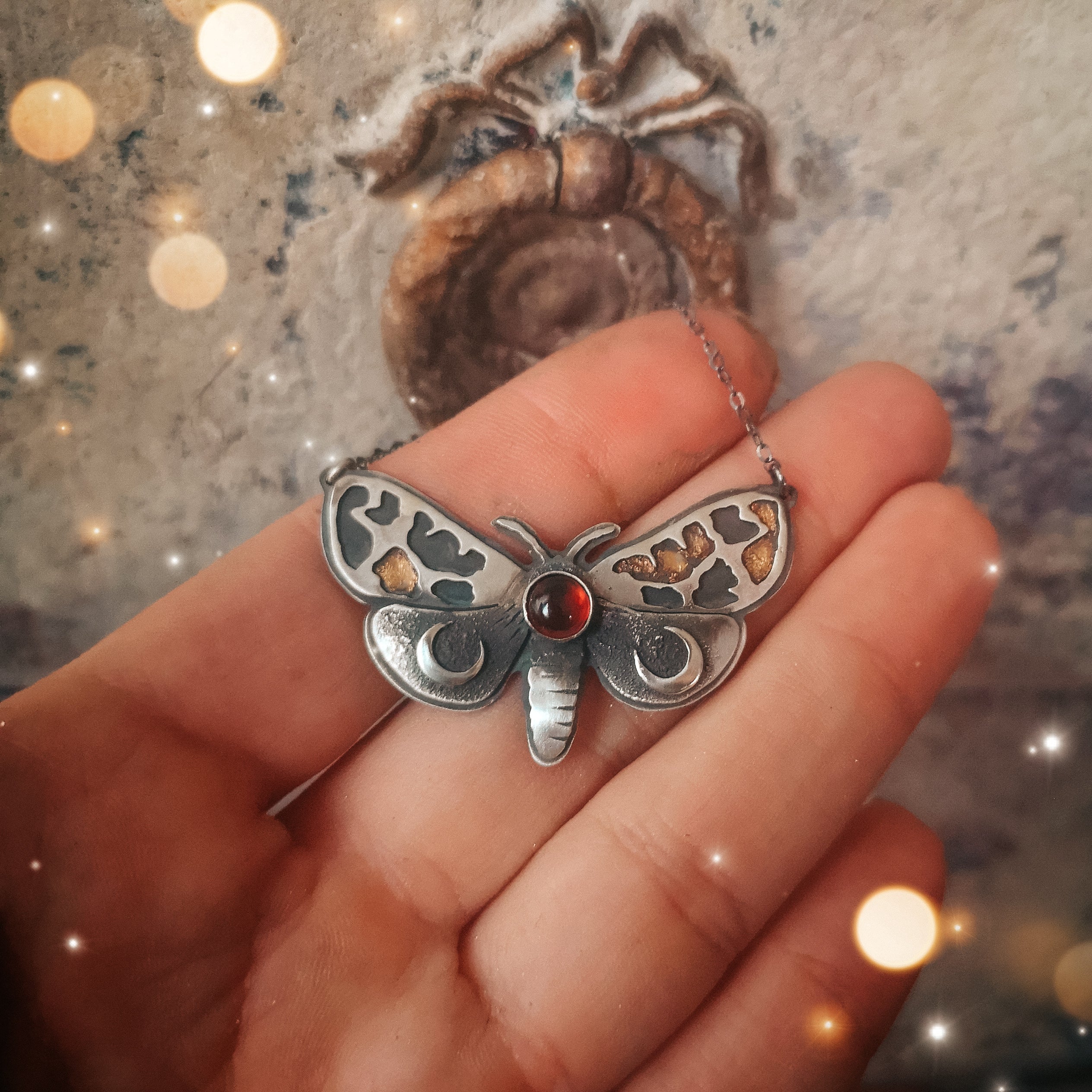 Metamorphosis Necklace - Moth Necklace