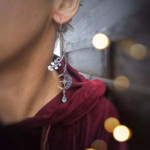 The Gingko Moon Goddess Earrings