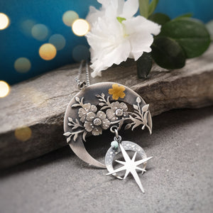 The Blooming Moon Goddess Necklace