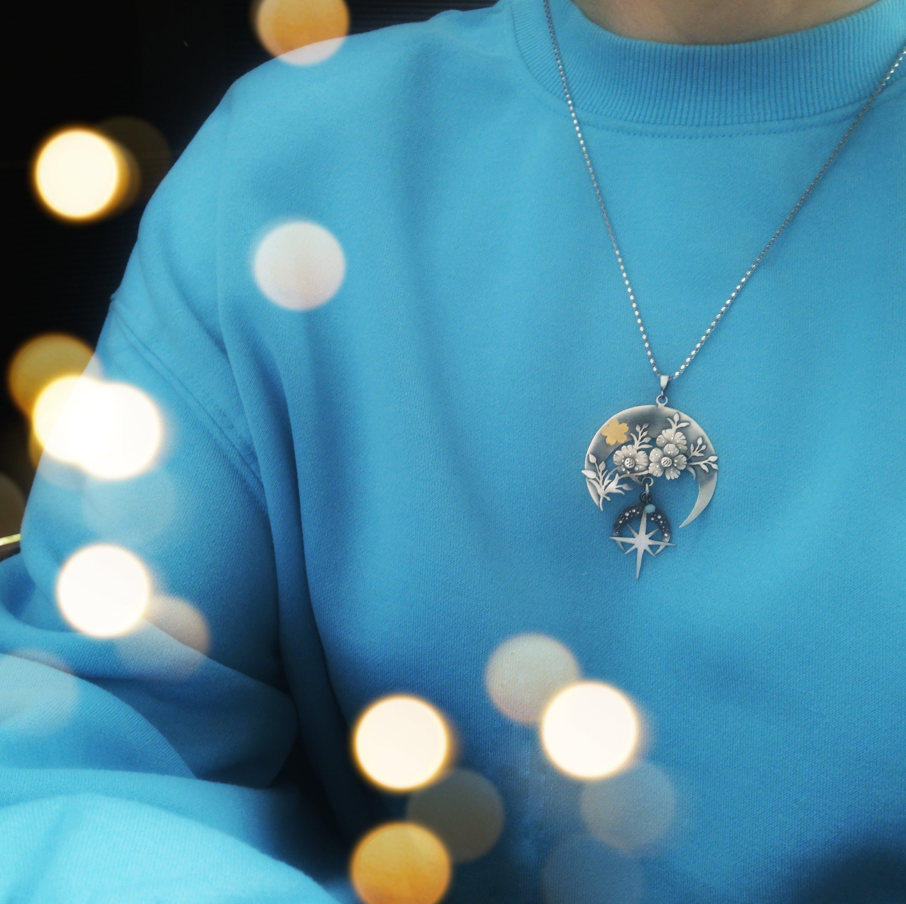 The Blooming Moon Goddess Necklace