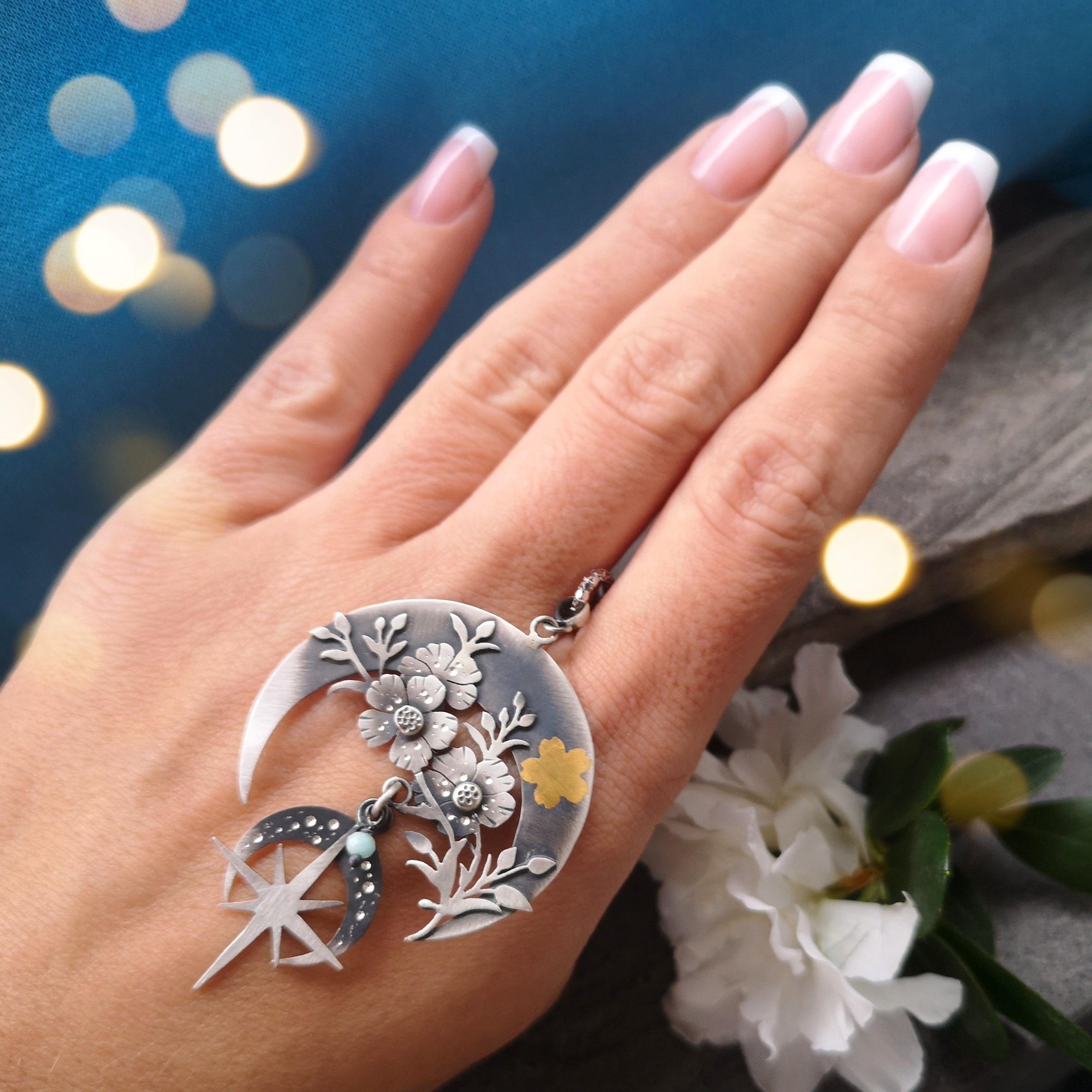 The Blooming Moon Goddess Necklace