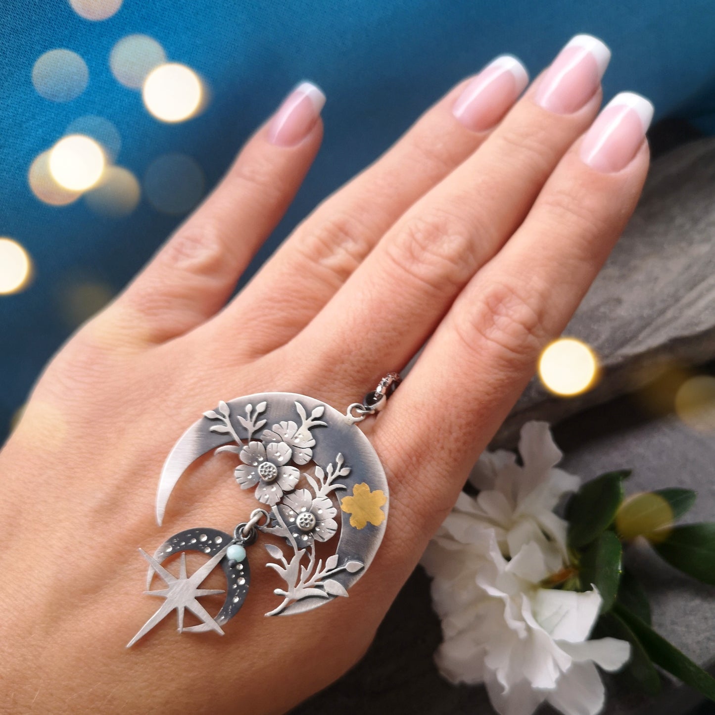 The Blooming Moon Goddess Necklace