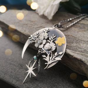 The Blooming Moon Goddess Necklace